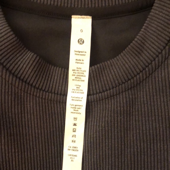 New Lululemon grey Softstreme short sleeve t-shirt relaxed mini dress A-line 0 - Picture 8 of 10